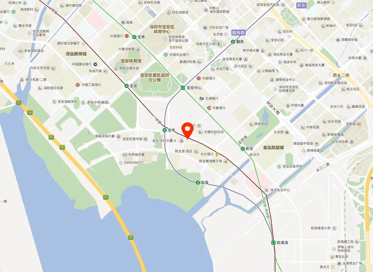 鸿荣源国际西岸商务大厦地图位置